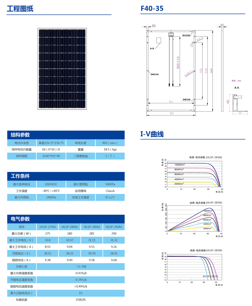 單晶太陽能電池組件