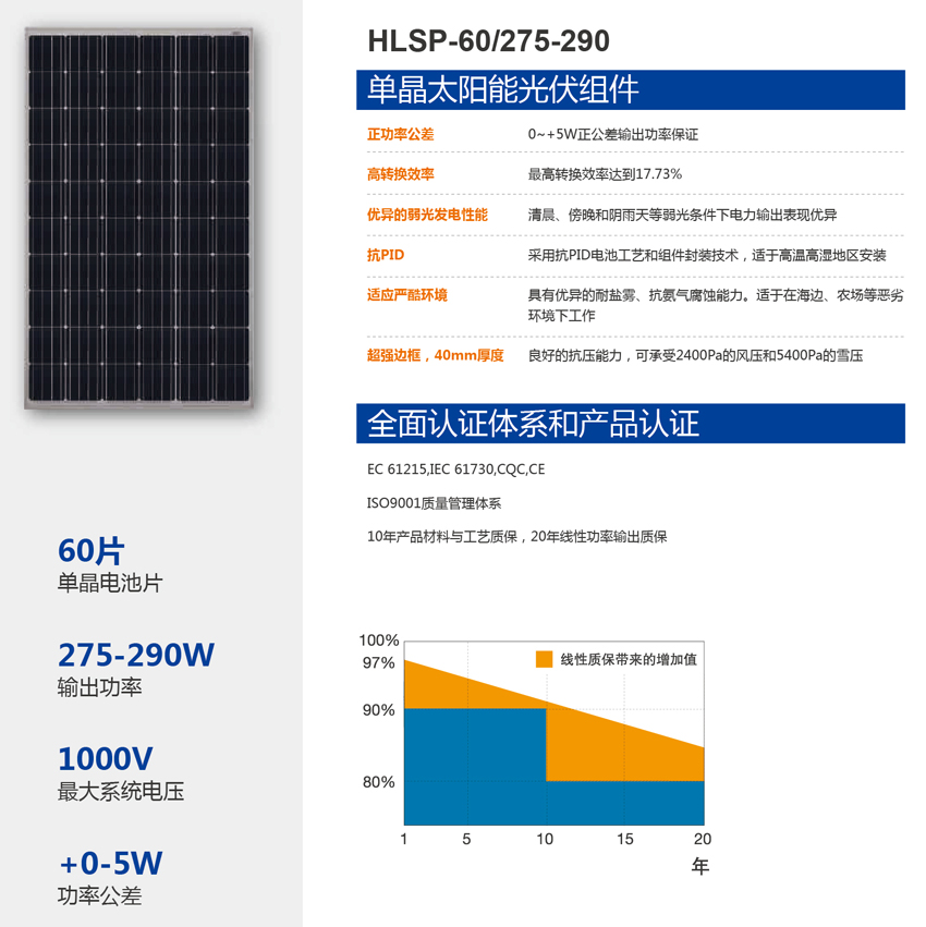 單晶太陽能電池組件